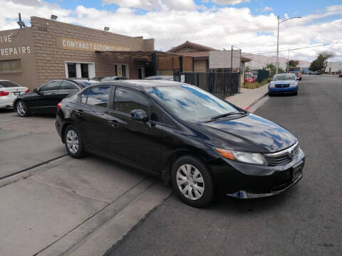 2012 Honda Civic for sale at CONTRACT AUTOMOTIVE in Las Vegas NV