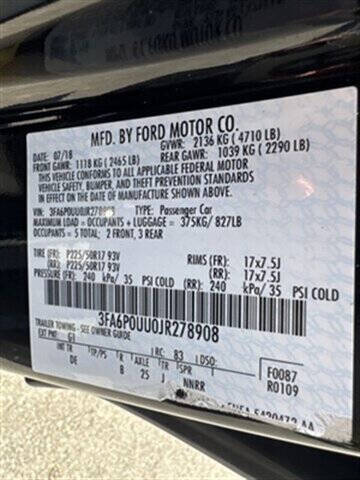 2018 Ford Fusion Hybrid S