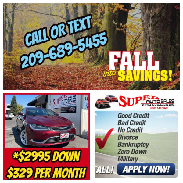 2015 Chrysler 200 for sale at Super Auto Sales Modesto in Modesto CA