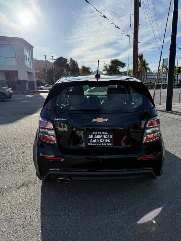 2020 Chevrolet Sonic for sale at ALL AMERICAN AUTO SALES in San Mateo, CA