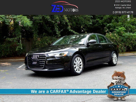 2013 Audi A6 for sale at Zed Motors in Raleigh NC