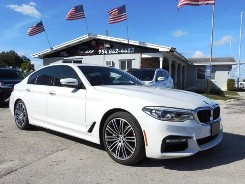 2018 BMW 5 Series for sale at One Vision Auto in Hollywood FL