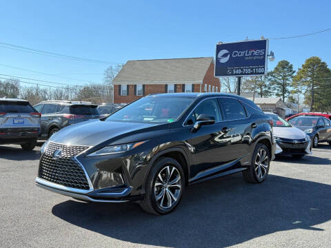 2022 Lexus RX 450h for sale at CARLINES AUTO GROUP in Fredericksburg VA