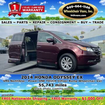 2014 Honda Odyssey for sale at Wheelchair Vans Inc - New and Used in Laguna Hills CA