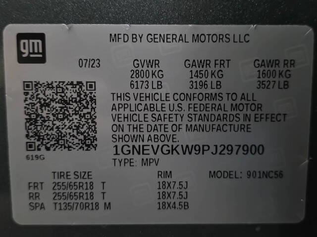 2023 Chevrolet Traverse LT Cloth