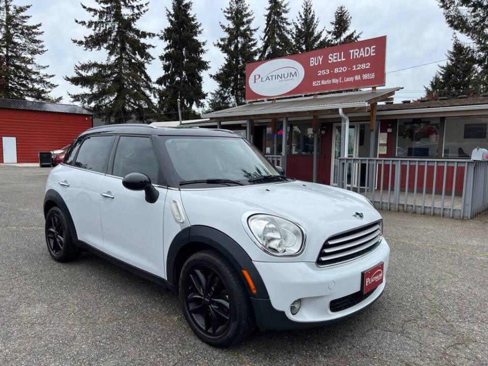 2011 MINI Cooper Countryman for sale at PLATINUM AUTO SALES INC in Lacey, WA