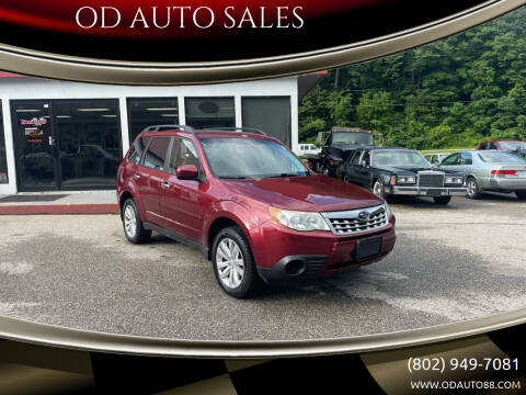 2013 Subaru Forester for sale at OD AUTO SALES in Pownal VT