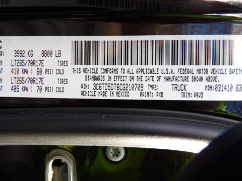 2012 RAM 2500 Big Horn