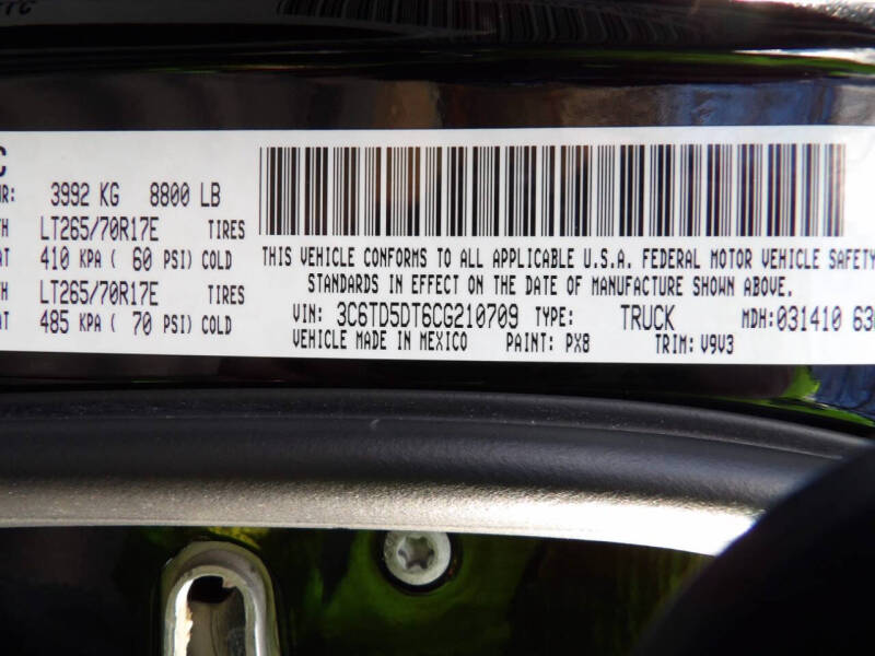 2012 RAM 2500 Big Horn