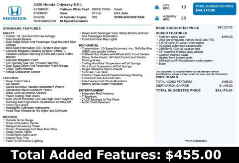 2025 Honda Odyssey EX-L