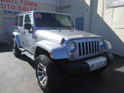 2014 Jeep Wrangler Unlimited for sale at Small Town Auto Sales in Hazleton PA