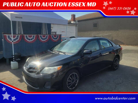 2012 Toyota Corolla for sale at PUBLIC AUTO AUCTION ESSEX MD in Essex MD
