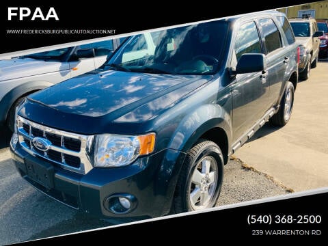 2009 Ford Escape for sale at FPAA in Fredericksburg VA