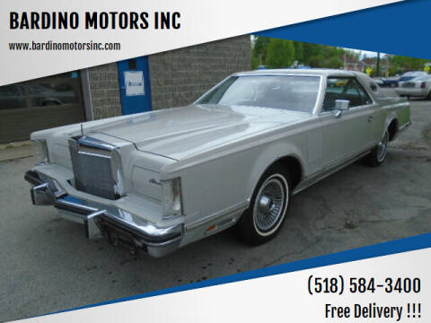 1977 Lincoln Mark V for sale at BARDINO MOTORS INC in Saratoga Springs NY