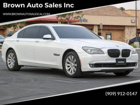 2011 BMW 7 Series for sale at Brown Auto Sales Inc in Upland CA