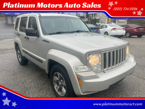 2008 Jeep Liberty for sale at Platinum Motors Auto Sales in Ansonia CT