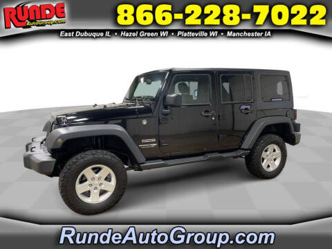 2018 Jeep Wrangler JK Unlimited for sale at Runde PreDriven in Hazel Green WI