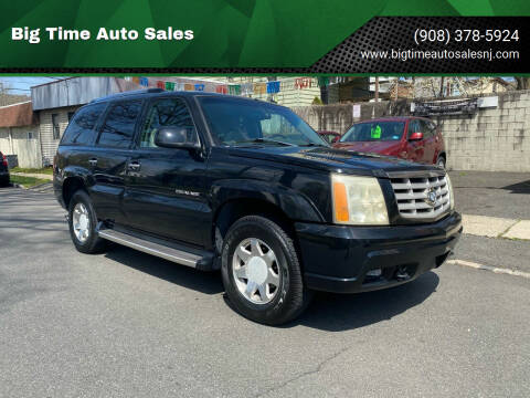 2002 Cadillac Escalade for sale at Big Time Auto Sales in Vauxhall NJ