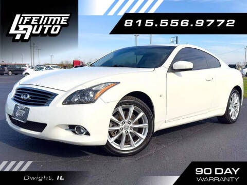 2015 Infiniti Q60 Coupe for sale at Lifetime Auto in Dwight IL