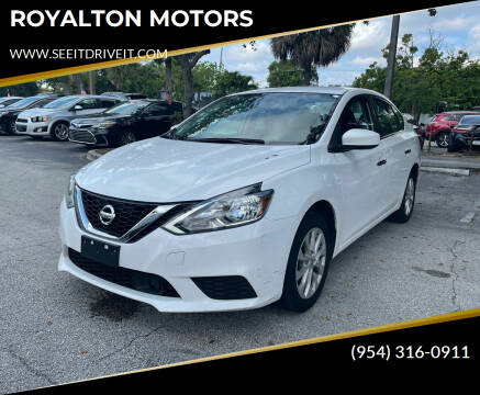 2019 Nissan Sentra for sale at ROYALTON MOTORS in Plantation FL