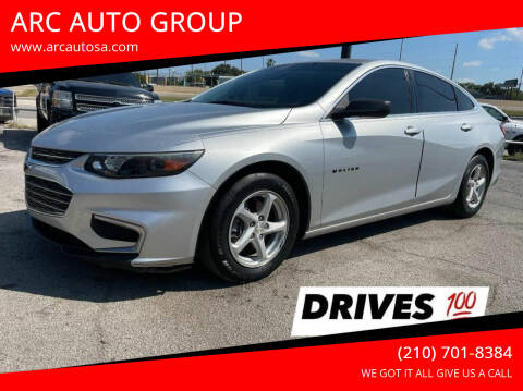 2016 Chevrolet Malibu for sale at ARC AUTO GROUP in San Antonio TX