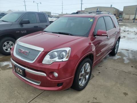 2012 GMC Acadia for sale at CFN Auto Sales in West Fargo ND