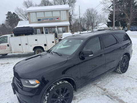 2017 Dodge Durango for sale at Spears Auto and Repair in Cadillac MI