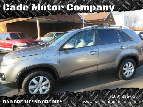 2011 Kia Sorento for sale at Cade Motor Company in Lawrence Township NJ