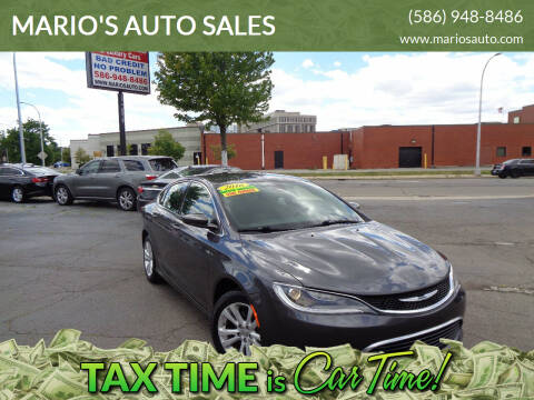 2016 Chrysler 200 for sale at MARIO'S AUTO SALES in Mount Clemens MI