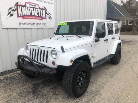 2013 Jeep Wrangler Unlimited for sale at Team Knipmeyer in Beardstown IL