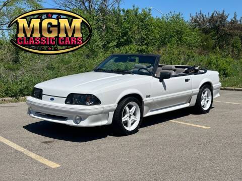 1992 Ford Mustang for sale at MGM CLASSIC CARS in Addison IL