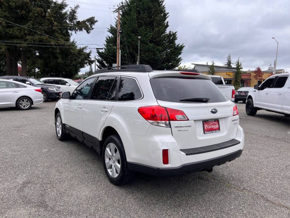 2012 Subaru Outback for sale at PLATINUM AUTO SALES INC in Lacey, WA