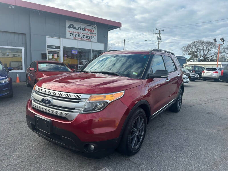 2013 Ford Explorer for sale at AutoPro Virginia LLC in Virginia Beach VA