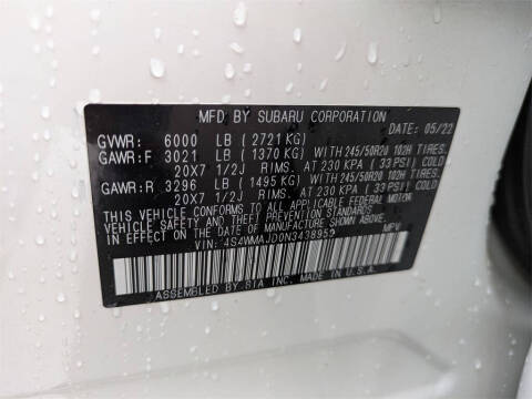 2022 Subaru Ascent Onyx Edition