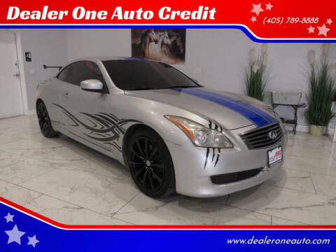 2009 Infiniti G37 Convertible for sale at Dealer One Auto Credit in Oklahoma City OK