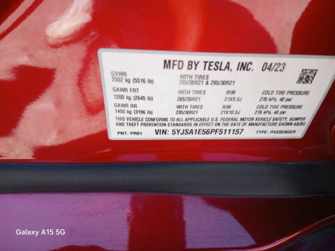 2023 Tesla Model S Standard Range