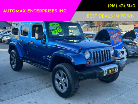 2009 Jeep Wrangler Unlimited for sale at AUTOMAX ENTERPRISES INC. in Roseville CA