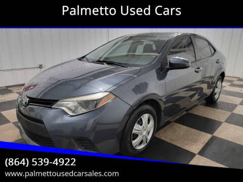 2016 Toyota Corolla for sale at Palmetto Used Cars in Piedmont SC