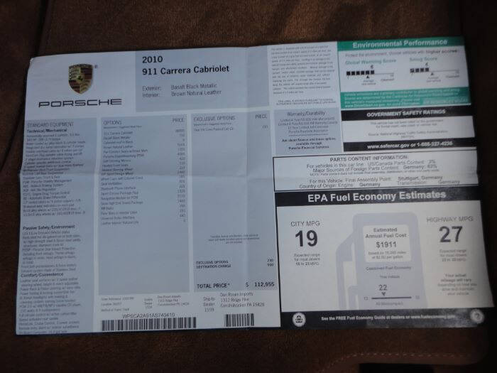 2010 Porsche 911 Carrera