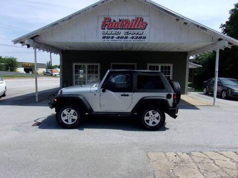 2007 Jeep Wrangler for sale at Foothills Used Cars LLC in Campobello SC