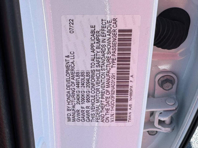 2022 Honda Accord Hybrid Touring