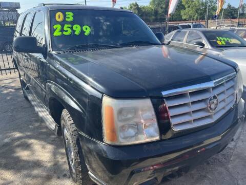 2003 Cadillac Escalade for sale at SCOTT HARRISON MOTOR CO in Houston TX