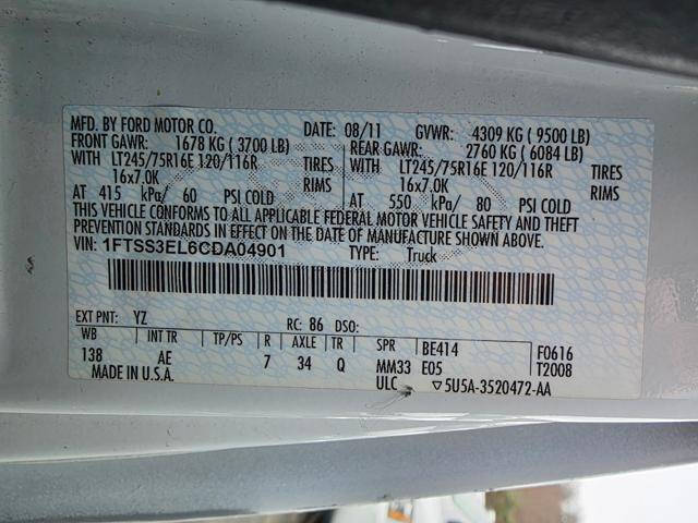 2012 Ford E-Series E-350 SD