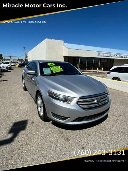 2015 Ford Taurus for sale at Miracle Motor Cars Inc. in Victorville CA