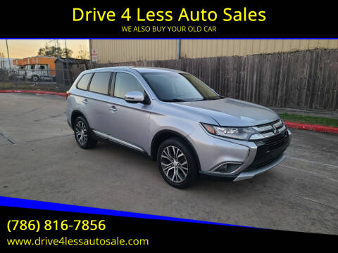 2016 Mitsubishi Outlander for sale at Drive 4 Less Auto Sales in Houston TX