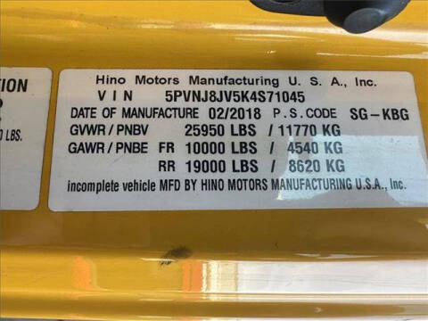 2019 Hino 268A