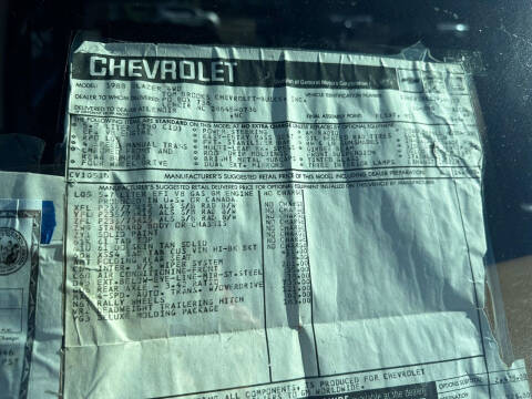 1988 Chevrolet Blazer