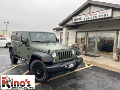 2015 Jeep Wrangler Unlimited for sale at Rino's Auto Sales in Celina OH