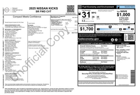 2025 Nissan Kicks SR