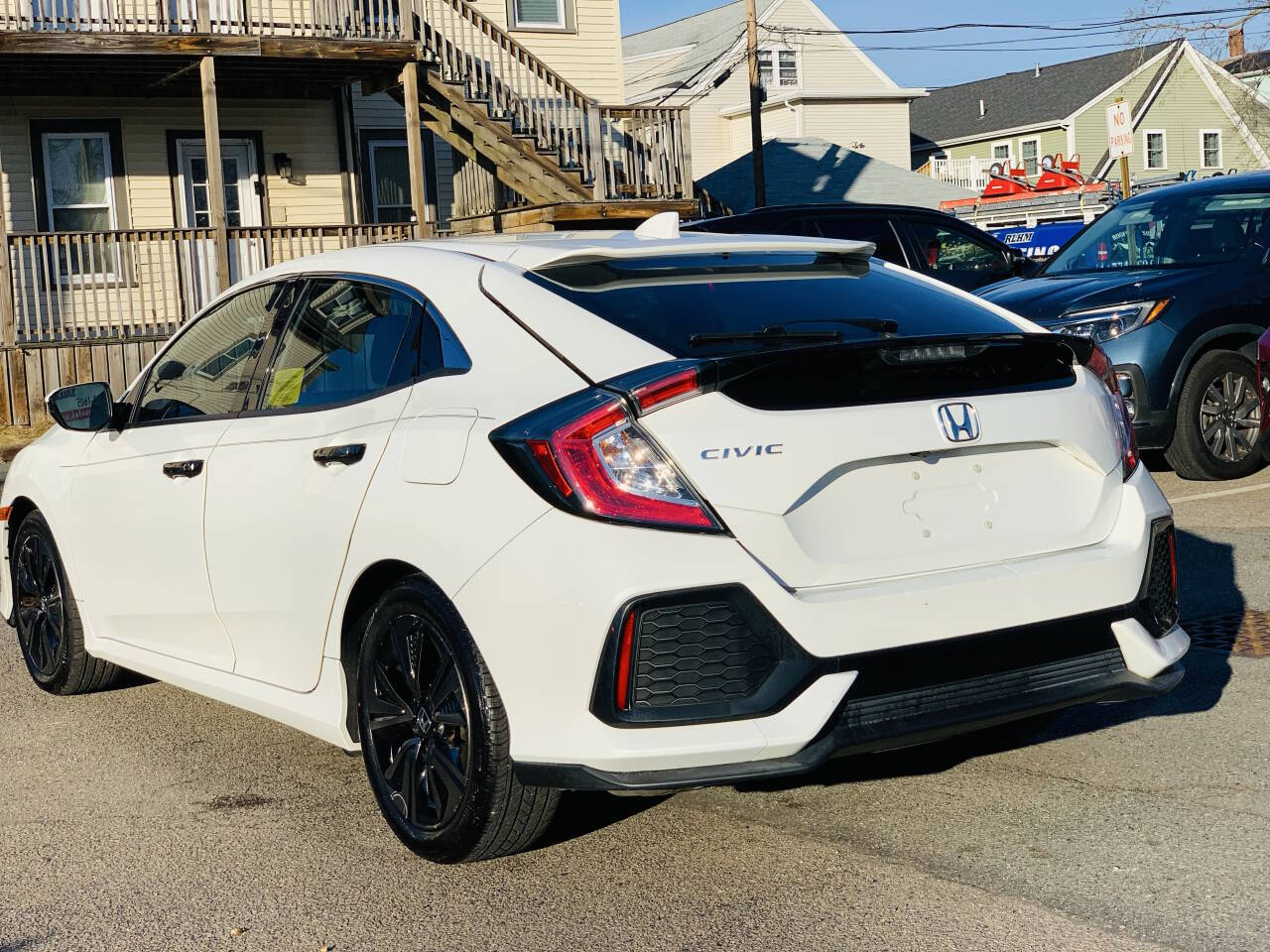 White 2017 Honda Civic EX EX 4dr Hatchback 14